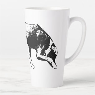 Tasse Latte Mode de suivi - Nez au sol