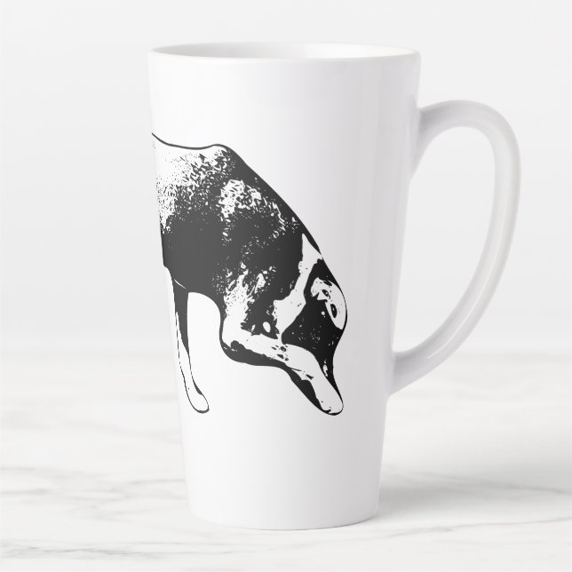 Tasse Latte Mode de suivi - Nez au sol (Droite)