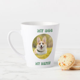 Tasse Latte Modèle photo personnalisé pour My Dog - My Best
