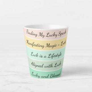 Tasse Latte Modern St. Patrick’s Day Gradient