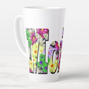 Tasse Latte Moira, Filles Nom Avec Maisies,