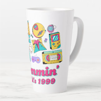 Tasse Latte Mommin' Like It's 1999 - Drôle cadeau Y2K Mom