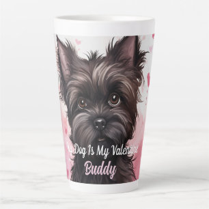 Tasse Latte Mon Chien Affenpinscher Est Mon Valentin Personnal
