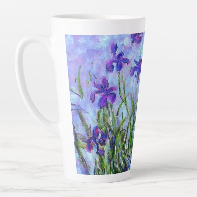 Tasse Latte Monet Lilac Irises (Gauche)