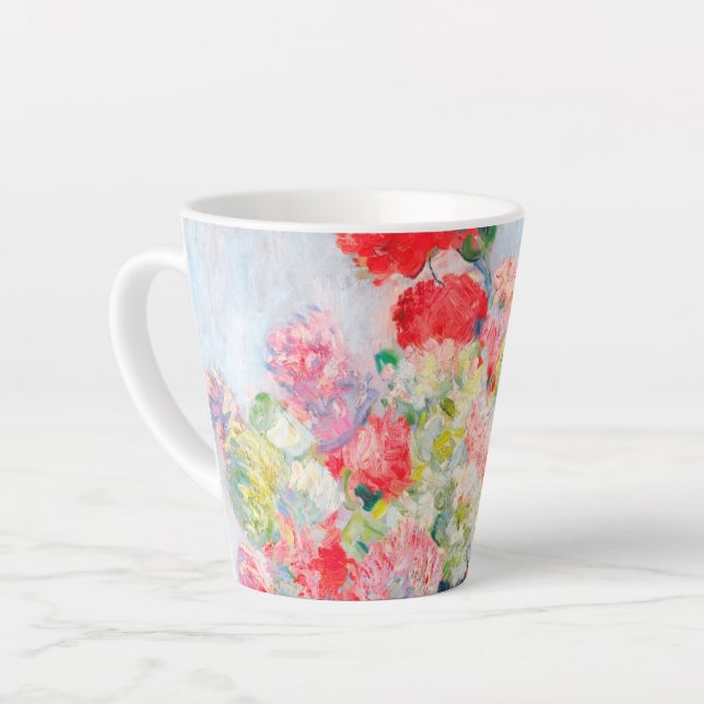 Tasse Latte Monet Peonies (Angle gauche)