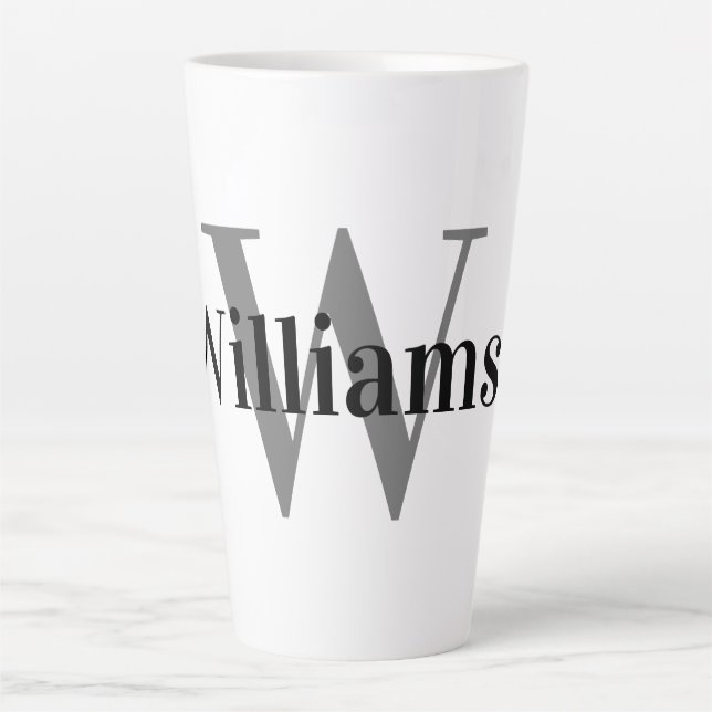 Tasse Latte Monogramme (Devant)