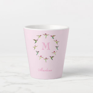 Tasse Latte Monogramme Colibris