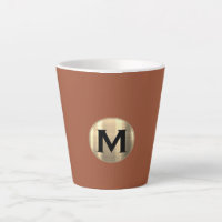 Monogramme d'or métallique en terre cuite