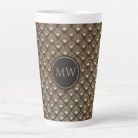 Monogramme Gatsby Style Ventilateur Motif Accueil