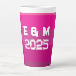 Tasse Latte Monographie et années personnalisables