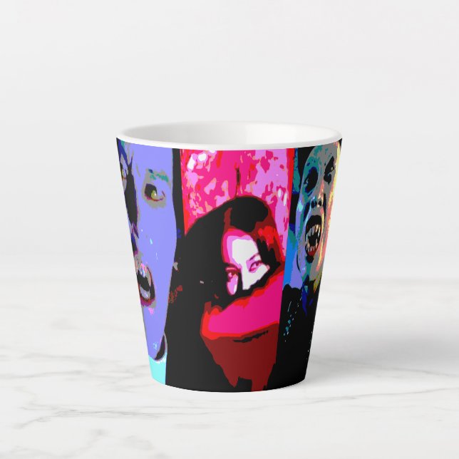 Tasse Latte Monster Moviethon Vampire Triptyque (Devant)