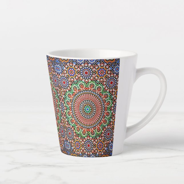 Tasse Latte Moroccan Geometric Pattern  (Droite)