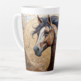 Tasse Latte Mosaic Cheval Brown
