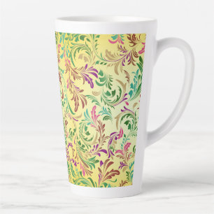 Tasse Latte Motif Branches Design-78466