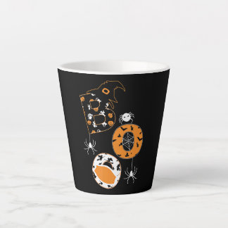Tasse Latte Motif Citrouille Boo Mask Spider Witder