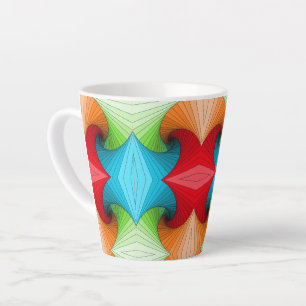 Tasse Latte motif coloré