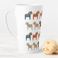 Motif d'art populaire suédois Dala Horse