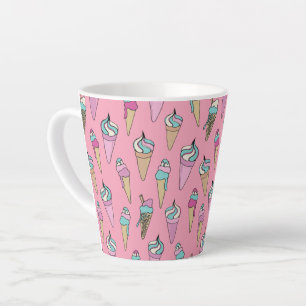 Tasse Latte Motif de cône de glace