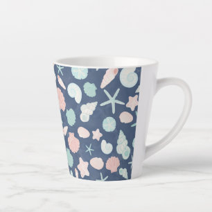 Tasse Latte motif de coquillages
