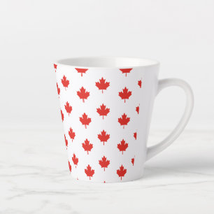 Tasse Latte Motif de l'emblème Feuille d'érable Canada