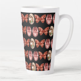 Tasse Latte motif de pierres de taille