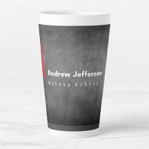 Tasse Latte Motif de tableau de bord gris rouge