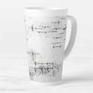 Tasse Latte Motif d'écorce de bouleau