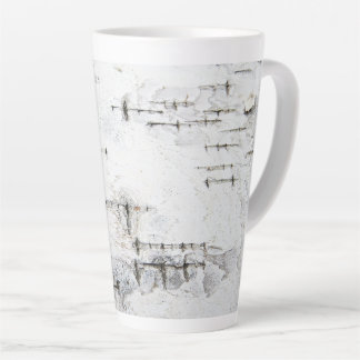 Tasse Latte Motif d'écorce de bouleau
