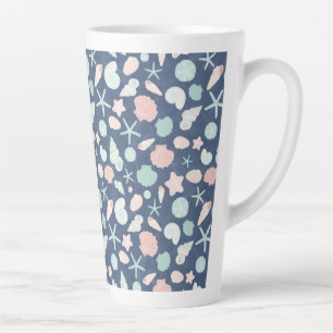 Tasse Latte motif des coquillages