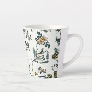 Tasse Latte Motif faunique du parc national Yellowstone
