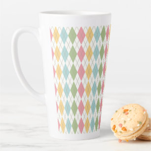 Tasse Latte Motif Jacquard Pastel