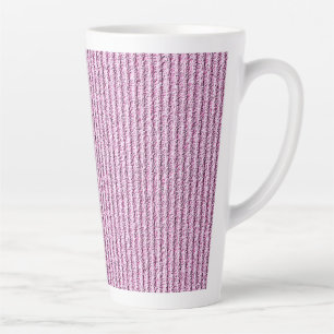 Tasse Latte Motif rayé corduroy rose décontracté