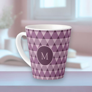 Tasse Latte Motif triangles