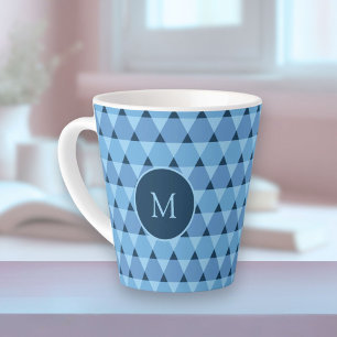Tasse Latte Motif triangles