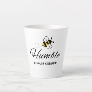 TASSE LATTE MOTIVATIONNEL ABEILLE HUMBLE BLANC BUSY BEE 12OZ L