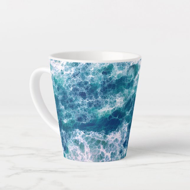 Tasse Latte Mousse mer (Angle gauche)
