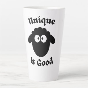 Tasse Latte mouton noir : Unique est bon