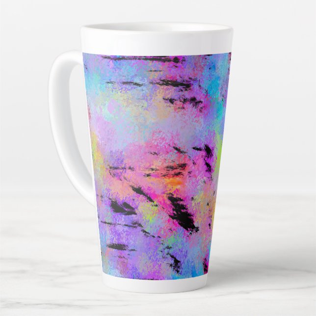 Tasse Latte Multicolor Abstrait (Angle gauche)