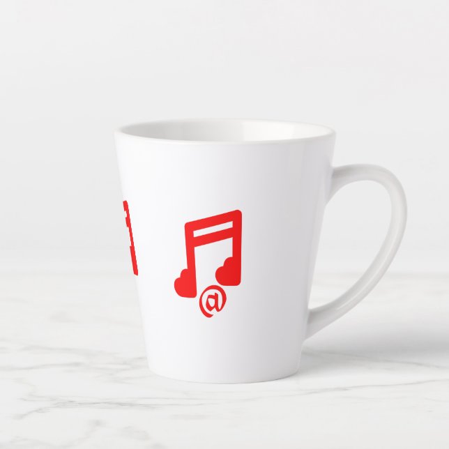 Tasse Latte @ musique d'amour (Droite)
