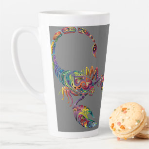 Tasse Latte Musique de conception d'art Scorpion