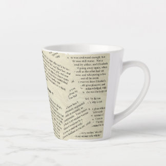 Tasse Latte Musique de la fierté et du préjugé