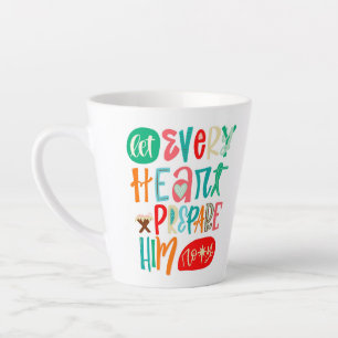 Tasse Latte Musique de Noël
