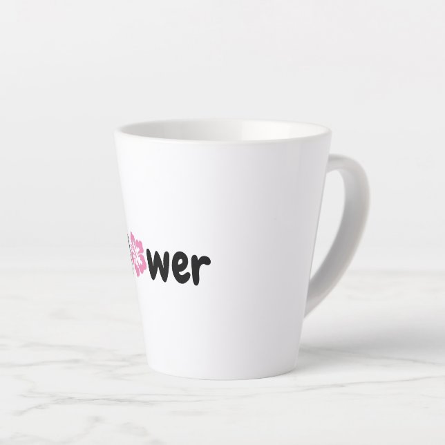 Tasse Latte Musique en latte (Angle droit)