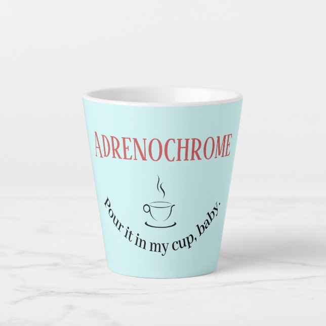Tasse Latte Musique latte adrénochrome (Devant)