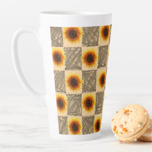Tasse Latte Musique latte de tournesol
