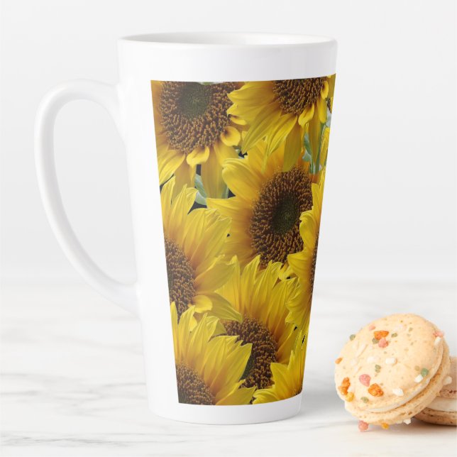 Tasse Latte Musique latte de tournesol (En situation)