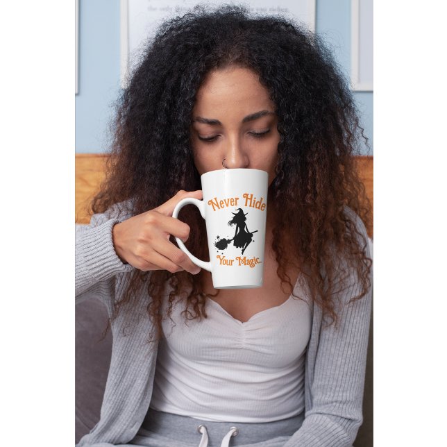Tasse Latte Ne jamais cacher votre magie. (Créateur téléchargé)