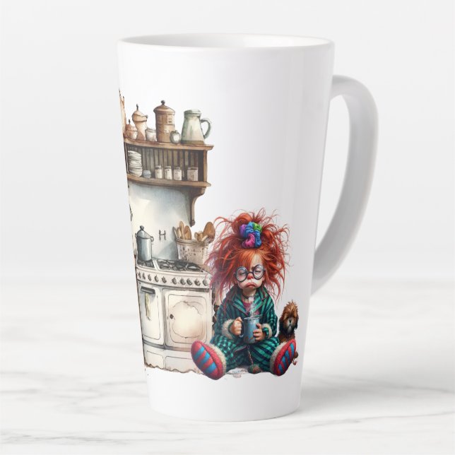 Tasse Latte Ne le ressentez pas aujourd'hui (Angle droit)