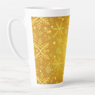 Tasse Latte Neige dorée