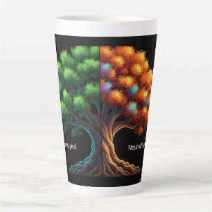 Tasse Latte Neurotypique vs. Neurodiverse